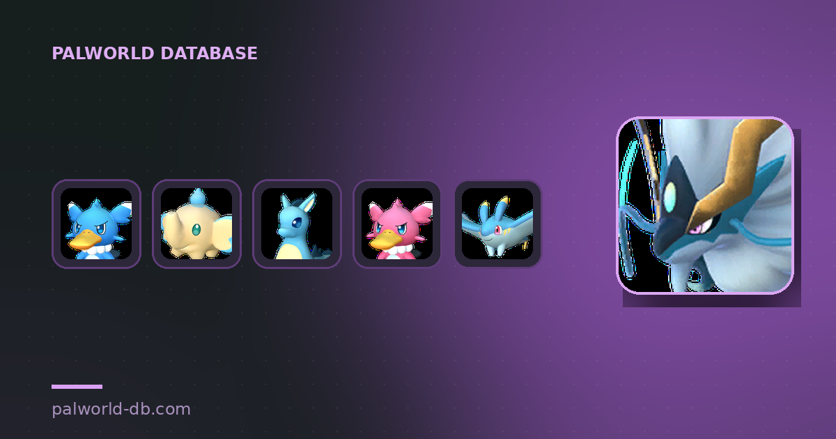 List of All 47 Water Type Pals and Where to Find Them — Palworld Database