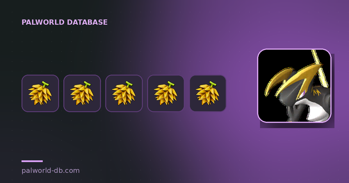 List of Electric Skill Fruits: Stats and How to Get Them — Palworld Database