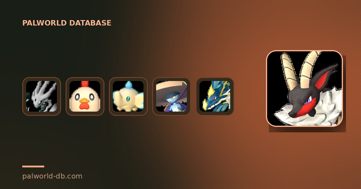 List of All Pals by Attack Stat and Best Damage Pals — Palworld Database